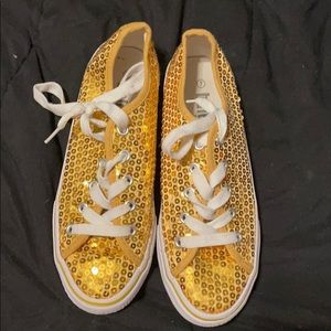 Balers Gold Sequin Sneaker